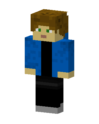 Blue Jacket Boy skin, 3D preview