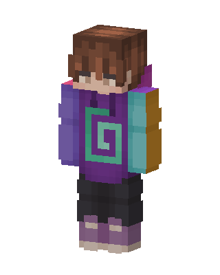 Spiral Hoodie skin, 3D preview