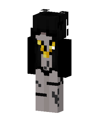 Gray E-Girl Minecraft skin