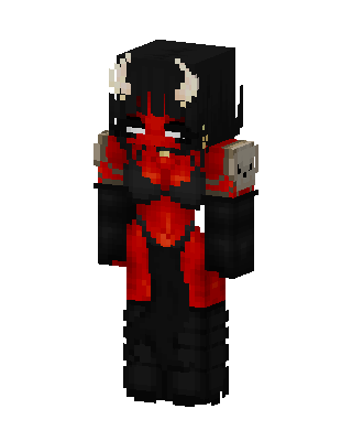 Black Villain Boy skin, 3D preview
