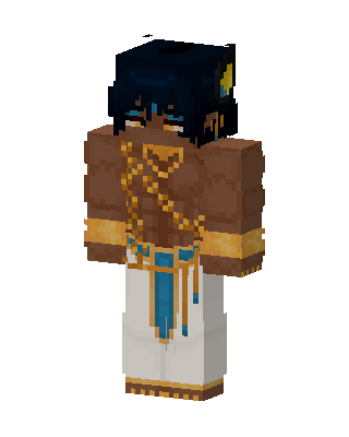 Egyptian Pharaoh skin, 3D preview