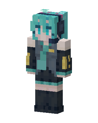 Hatsune Miku Minecraft skin