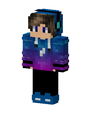 Galaxy Hoodie Gamer skin, 3D preview