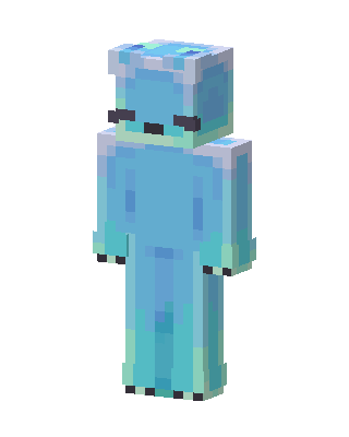 Aqua Slime skin, 3D preview