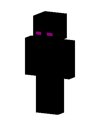 Enderman skin, 3D preview