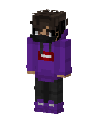 Purple Hoodie Boy Minecraft skin