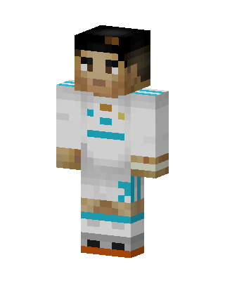 Teal Kit Footballer skin, 3D preview