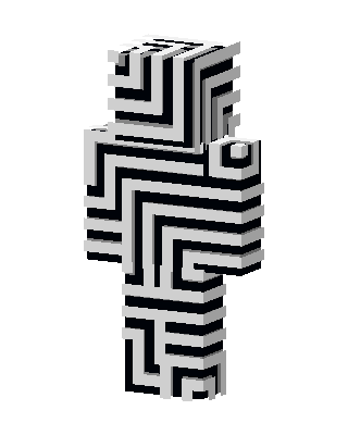 Optical Maze skin, 3D preview