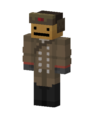 Soviet Officer skin, 3D preview