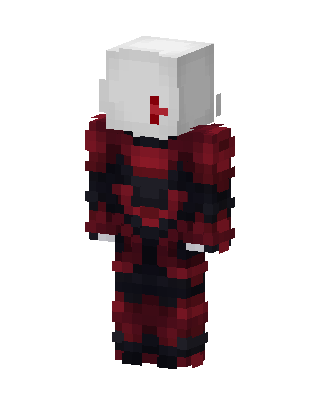 Red Villain skin, 3D preview