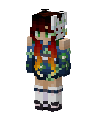 Blue Anime Girl Minecraft skin