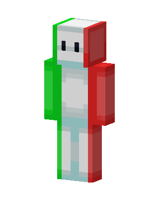 Italian Flag Guy skin, 3D preview