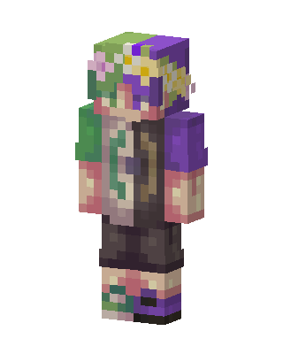 Flower Split skin, 3D preview