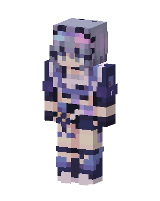 Silver Wolf skin, 3D preview