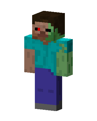 Blue Mob Boy skin, 3D preview
