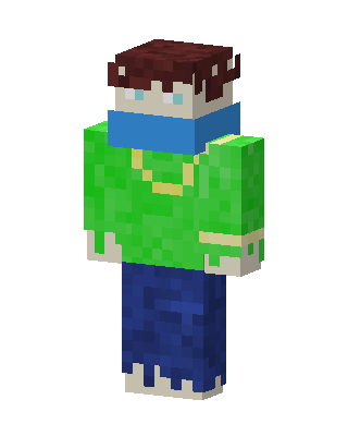 Green Player Boy skin, 3D preview