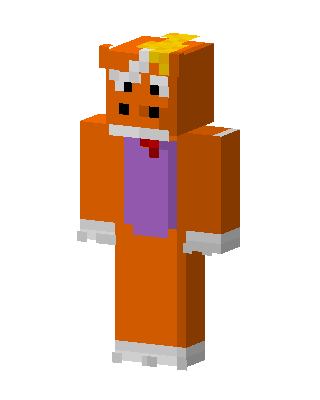 Stampy skin, 3D preview