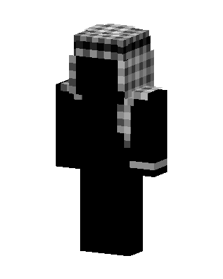 Black Emo Minecraft goth skin