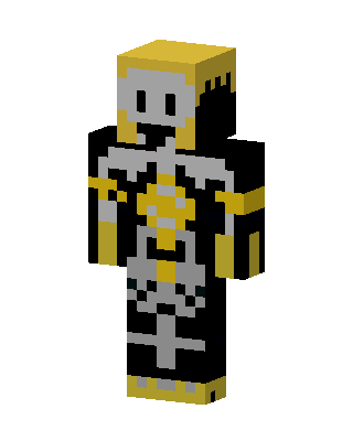 Black Skeleton Minecraft mob skin