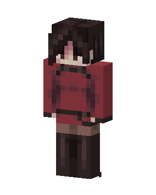 Red Player Girl Minecraft red skin