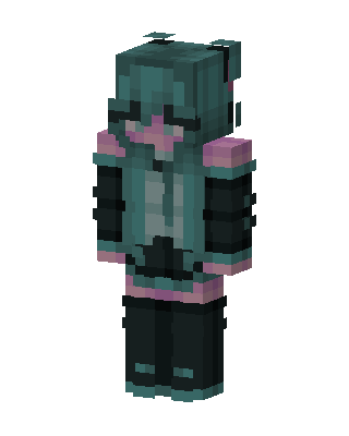 Hatsune Miku Minecraft e-girl skin