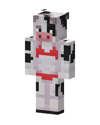 Cow In Bikini skin, 3D preview