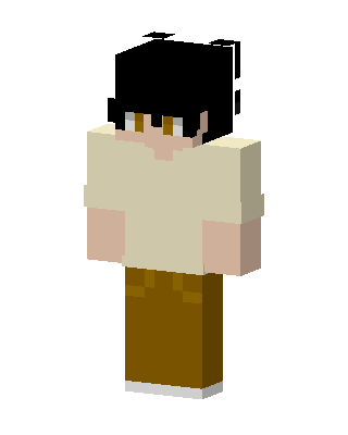 Cream Shirt Boy skin, 3D preview