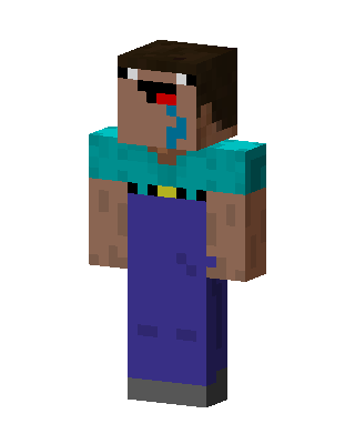 Brown Mob Boy skin, 3D preview