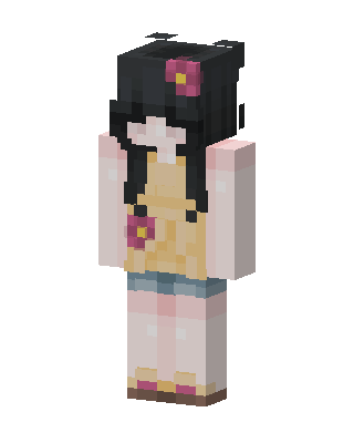Flower Girl skin, 3D preview