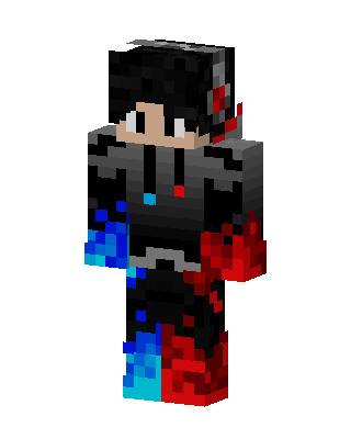 Fire Ice Hoodie Minecraft skin