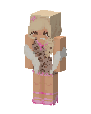Leopard Print Girl skin, 3D preview