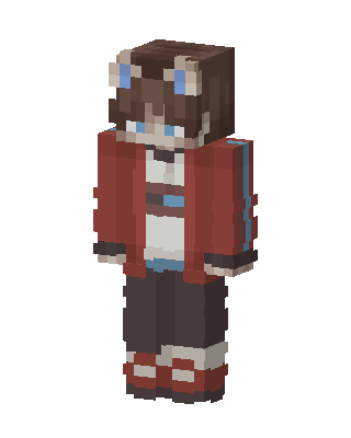 Red Player Girl Minecraft skin