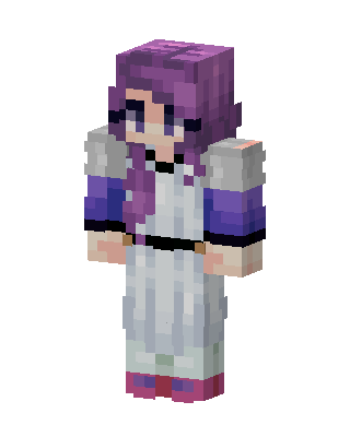 Lavender Maiden Minecraft white skin