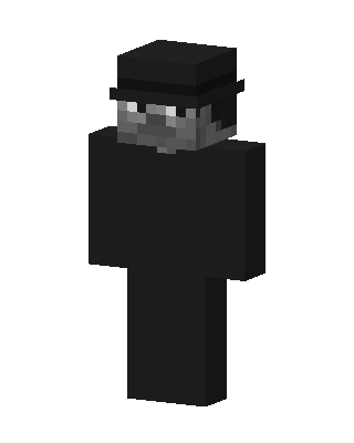 Black Villain Boy Minecraft goth skin