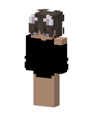 Cat Ear Hoodie skin, 3D preview