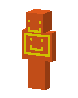 Orange Robot skin, 3D preview