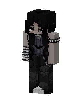 Gothic Mourner skin, 3D preview