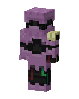 Purple Hero Girl skin, 3D preview