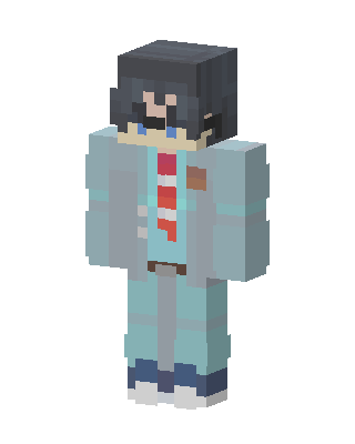 Teal Student Boy Minecraft skin