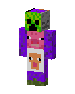 Mob Stack skin, 3D preview