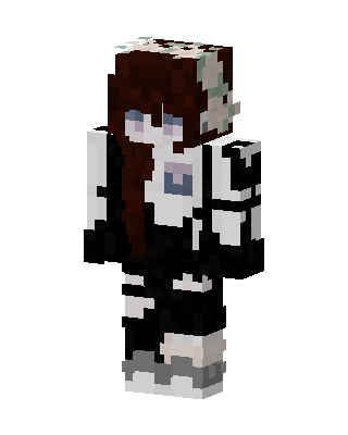 Gothic Panda Girl Minecraft skin