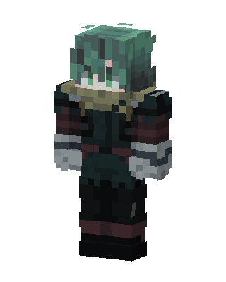 Dark Deku skin, 3D preview