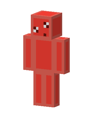 Red Blob skin, 3D preview