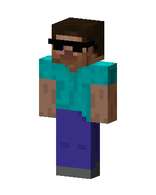 Cool Steve skin, 3D preview