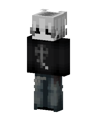 Black Villain Boy skin, 3D preview