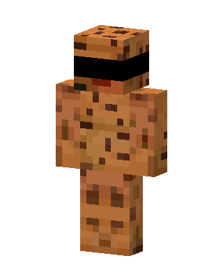 Cookie Man skin, 3D preview
