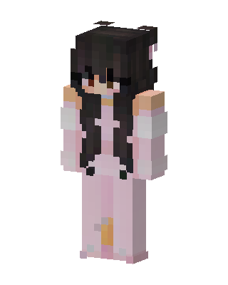 Pink Pajama Girl skin, 3D preview
