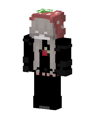 Black Villain Girl Minecraft goth skin
