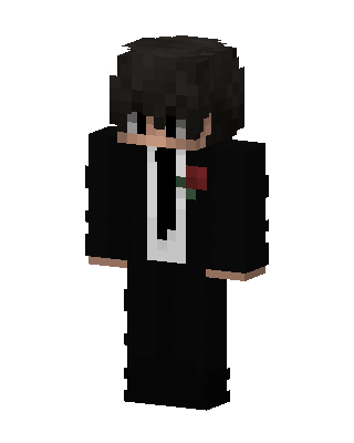Black Suit Boy skin, 3D preview