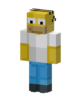 Homer Simpson Minecraft skin